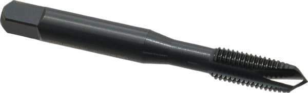 OSG - 5/16-24 UNF, 3 Flute, Oxide Finish, Vanadium High Speed Steel Spiral Point Tap - Plug Chamfer, Right Hand Thread, 2-23/32" OAL, 1-1/8" Thread Length, 0.318" Shank Diam, 2B Class of Fit, Series 280 - Exact Tool & Supply