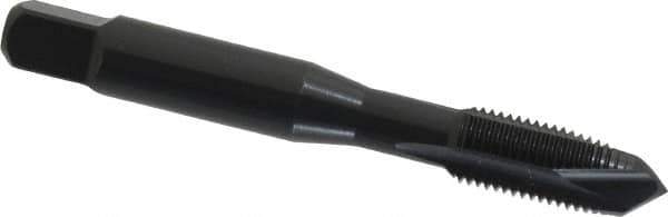 OSG - 3/8-24 UNF, 3 Flute, Oxide Finish, Vanadium High Speed Steel Spiral Point Tap - Plug Chamfer, Right Hand Thread, 2-15/16" OAL, 1-1/4" Thread Length, 0.381" Shank Diam, Series 280 - Exact Tool & Supply