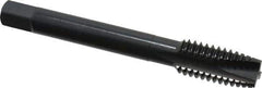 OSG - 7/16-14 UNC, 3 Flute, Oxide Finish, Vanadium High Speed Steel Spiral Point Tap - Plug Chamfer, Right Hand Thread, 3-5/32" OAL, 1-7/16" Thread Length, 0.323" Shank Diam, Series 280 - Exact Tool & Supply