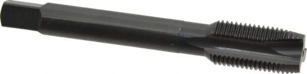 OSG - 1/2-20 UNF, 3 Flute, Oxide Finish, Vanadium High Speed Steel Spiral Point Tap - Plug Chamfer, Right Hand Thread, 3-3/8" OAL, 1-21/32" Thread Length, 0.367" Shank Diam, Series 280 - Exact Tool & Supply
