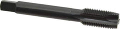 OSG - 1/2-20 UNF, 3 Flute, Oxide Finish, Vanadium High Speed Steel Spiral Point Tap - Plug Chamfer, Right Hand Thread, 3-3/8" OAL, 1-21/32" Thread Length, 0.367" Shank Diam, Series 280 - Exact Tool & Supply