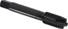 OSG - 5/8-18 UNF, 3 Flute, Oxide Finish, Vanadium High Speed Steel Spiral Point Tap - Plug Chamfer, Right Hand Thread, 3-13/16" OAL, 1-13/16" Thread Length, 0.48" Shank Diam, 2B Class of Fit, Series 280 - Exact Tool & Supply