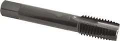 OSG - 3/4-10 UNC, 3 Flute, Oxide Finish, Vanadium High Speed Steel Spiral Point Tap - Plug Chamfer, Right Hand Thread, 4-1/4" OAL, 2" Thread Length, 0.59" Shank Diam, Series 280 - Exact Tool & Supply