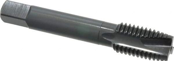 OSG - 3/4-10 UNC, 3 Flute, Oxide Finish, Vanadium High Speed Steel Spiral Point Tap - Plug Chamfer, Right Hand Thread, 4-1/4" OAL, 2" Thread Length, 0.59" Shank Diam, 2B/3B Class of Fit, Series 280 - Exact Tool & Supply