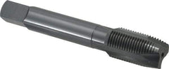 OSG - 3/4-16 UNF, 3 Flute, Oxide Finish, Vanadium High Speed Steel Spiral Point Tap - Plug Chamfer, Right Hand Thread, 4-1/4" OAL, 2" Thread Length, 0.59" Shank Diam, 2B Class of Fit, Series 280 - Exact Tool & Supply