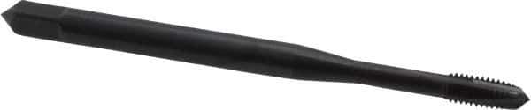 OSG - M3x0.50 Metric Coarse, 3 Flute, Oxide Finish, Vanadium High Speed Steel Spiral Point Tap - Plug Chamfer, Right Hand Thread, 1-15/16" OAL, 5/8" Thread Length, 0.141" Shank Diam, 6H Class of Fit, Series 289 - Exact Tool & Supply