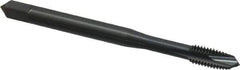 OSG - M5x0.80 Metric Coarse, 3 Flute, Oxide Finish, Vanadium High Speed Steel Spiral Point Tap - Plug Chamfer, Right Hand Thread, 2-3/8" OAL, 7/8" Thread Length, 0.194" Shank Diam, 6H Class of Fit, Series 289 - Exact Tool & Supply