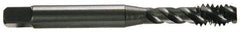 OSG - 5/8-18 UNF 4 Flute 3B Modified Bottoming Spiral Flute Tap - Vanadium High Speed Steel, TiCN Finish, 3-13/16" OAL, Right Hand Flute, Right Hand Thread, H3, Series 290 - Exact Tool & Supply