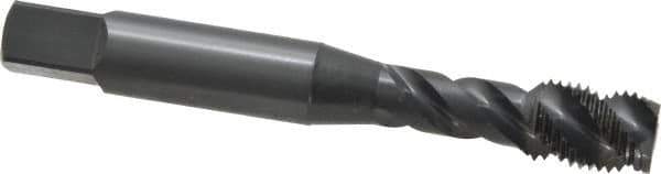OSG - 3/8-24 UNF 3 Flute 3B Modified Bottoming Spiral Flute Tap - Vanadium High Speed Steel, Oxide Finish, 2-15/16" OAL, Right Hand Flute, Right Hand Thread, H3, Series 290 - Exact Tool & Supply