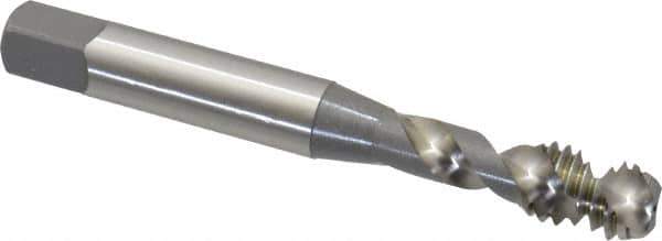 OSG - 5/16-18 UNC 2 Flute 3B Modified Bottoming Spiral Flute Tap - Vanadium High Speed Steel, Bright Finish, 2-23/32" OAL, Right Hand Flute, Right Hand Thread, H3, Series 295 - Exact Tool & Supply