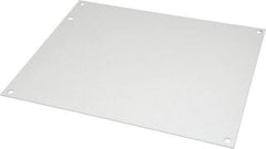 Cooper B-Line - 8-1/4" OAW x 10-1/4" OAH Powder Coat Finish Electrical Enclosure Nonperforated Panel - 12" x 10" Box, 14 Gauge Steel, Use with 12104-1/12106 RHC/12106-1 - Exact Tool & Supply