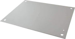 Cooper B-Line - 13" OAW x 17" OAH Powder Coat Finish Electrical Enclosure Nonperforated Panel - 20" x 16" Box, 12 Gauge Steel, Use with 20166RHC - Exact Tool & Supply