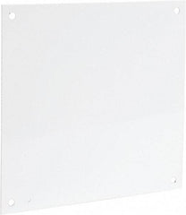 Cooper B-Line - 17" OAW x 17" OAH Powder Coat Finish Electrical Enclosure Nonperforated Panel - 20" x 20" Box, 12 Gauge Steel, Use with 20208RHC - Exact Tool & Supply