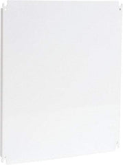 Cooper B-Line - 18" OAW x 22" OAH Powder Coat Finish Electrical Enclosure Nonperforated Panel - 24" x 20" Box, 12 Gauge Steel, Use with 202410-SD/20248-SD/242010-SD/242010-SDW/242012-SD/242012-SDW/24206-SD/24206-SDW/24208-FM/24208-SD/24208-SDW - Exact Tool & Supply