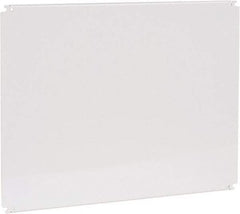 Cooper B-Line - 22" OAW x 28" OAH Powder Coat Finish Electrical Enclosure Nonperforated Panel - 30" x 24" Box, 12 Gauge Steel, Use with 243010-SD/24308-SD/302410-SD/302410-SDW/302412-SD/302412-SDW/302420-SD/302420-SDW/30248-FM/30248-SD/30248-SDW - Exact Tool & Supply