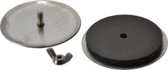 Cooper B-Line - 1-1/2" Conduit, 4X NEMA Rated, Electrical Enclosure Stainless Steel Hole Seal - UL Listed, Includes Oil-Resistant Gasket, Plated Stud & Wing Nut - Exact Tool & Supply