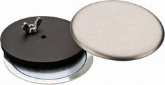 Cooper B-Line - 2" Conduit, 4X NEMA Rated, Electrical Enclosure Stainless Steel Hole Seal - UL Listed, Includes Oil-Resistant Gasket, Plated Stud & Wing Nut - Exact Tool & Supply