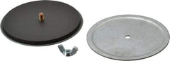 Cooper B-Line - 2-1/2" Conduit, 4, 12, 13, 3R NEMA Rated, Electrical Enclosure Steel Hole Seal - ANSI 61/UL Listed, Includes Oil-Resistant Gasket, Plated Stud & Wing Nut - Exact Tool & Supply