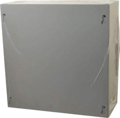 Cooper B-Line - Steel Junction Box Enclosure Screw Flat Cover - NEMA 1, 10" Wide x 10" High x 4" Deep - Exact Tool & Supply