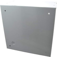 Cooper B-Line - Steel Junction Box Enclosure Screw Flat Cover - NEMA 1, 10" Wide x 10" High x 6" Deep - Exact Tool & Supply