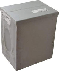 Cooper B-Line - Steel Junction Box Enclosure Screw Flat Cover - NEMA 3R, 8" Wide x 10" High x 6" Deep, Rainproof - Exact Tool & Supply