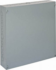Cooper B-Line - Steel Junction Box Enclosure Screw Flat Cover - NEMA 1, 18" Wide x 18" High x 4" Deep - Exact Tool & Supply