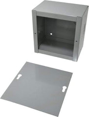 Cooper B-Line - Steel Junction Box Enclosure Screw Flat Cover - NEMA 1, 6" Wide x 6" High x 4" Deep - Exact Tool & Supply