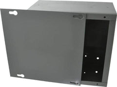 Cooper B-Line - Steel Junction Box Enclosure Screw Flat Cover - NEMA 1, 8" Wide x 8" High x 4" Deep - Exact Tool & Supply