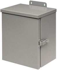 Cooper B-Line - Steel Junction Box Enclosure Hinge Flat Cover - NEMA 3R, 20" Wide x 20" High x 8" Deep, Rainproof - Exact Tool & Supply