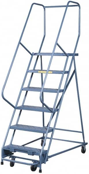 Gillis - 2-1/2' High 300 Lb Capacity 3 Step Rolling Ladder - Exact Tool & Supply