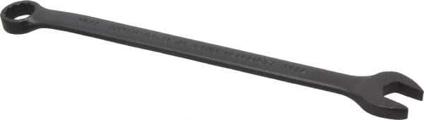 Proto - 7/16" 12 Point Offset Combination Wrench - 15° Offset Angle, 7" OAL, Steel, Black Finish - Exact Tool & Supply