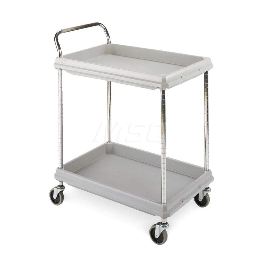 Metro - Carts; Type: Utility ; Load Capacity (Lb.): 300.000 ; Number of Shelves: 2 ; Width (Inch): 27 ; Length (Inch): 39-1/2 ; Height (Inch): 33-1/4 - Exact Tool & Supply