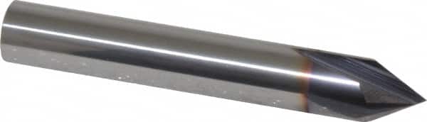 Niagara Cutter - 3/8" Diam 4 Flute Single End Solid Carbide Chamfer Mill - Exact Tool & Supply