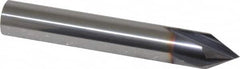 Niagara Cutter - 3/8" Diam 4 Flute Single End Solid Carbide Chamfer Mill - Exact Tool & Supply