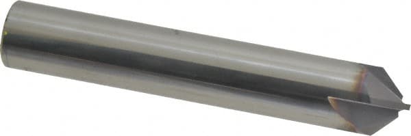 Niagara Cutter - 1/2" Diam 4 Flute Single End Solid Carbide Chamfer Mill - Exact Tool & Supply