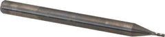 Niagara Cutter - 1/32", 5/64" LOC, 1/8" Shank Diam, 1-1/2" OAL, 4 Flute, Solid Carbide Square End Mill - Single End, Uncoated, Spiral Flute, 30° Helix, Centercutting, Right Hand Cut, Right Hand Flute - Exact Tool & Supply