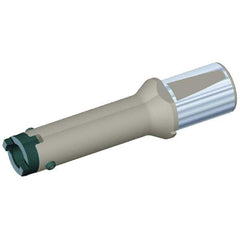 Kennametal - Series HTS, Head Connection 13B, 50mm Shank Diam, Drill Body - 415mm Drill Body Length to Flange, 5.34 Toolholder, 28mm Nose Diam, 528mm OAL, 460mm Drill Body Length, Whistle Notch Shank, Through Coolant - Exact Tool & Supply
