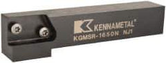 Kennametal - KGMS, Right Hand, Indexable Grooving Tool Holder - 25.4mm Shank Height, 25.4mm Shank Width, 139.9mm OAL - Exact Tool & Supply