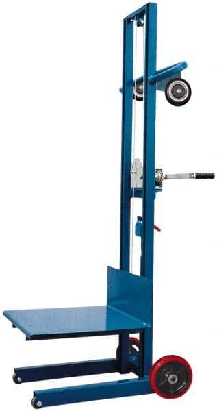 Vestil - 500 Lb Capacity Portable Steel Light Load Lift Table - 6-1/4" Lift Height, 20" Platform Length x 20" Platform Width - Exact Tool & Supply