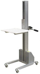 Vestil - 175 Lb Capacity Portable Aluminum Quick Lift Table - 5-1/2" Lift Height, 19" Platform Length x 24" Platform Width - Exact Tool & Supply