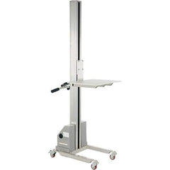 Vestil - 125 Lb Capacity Portable Aluminum Quick Lift Table - 5-1/2" Lift Height, 19" Platform Length x 24" Platform Width - Exact Tool & Supply
