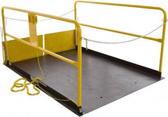 Vestil - 5,000 Lb Capacity Electric Hydraulic Dock Scissor Lift Table - 8" Lift Height, 96" Platform Length x 72" Platform Width - Exact Tool & Supply