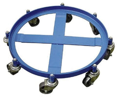 Vestil - 2,000 Lb Load Capacity, 55 Gal Drum Dolly - 4" High, 8 Wheels - Exact Tool & Supply