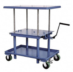 Vestil - 2,000 Lb Capacity Mechanical Lift Table - 28" Lift Height, 36" Platform Length x 24" Platform Width - Exact Tool & Supply