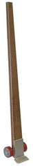 Vestil - 4,250 Lbs. Load Limit 7 Ft. Long Pry Bar Lever Dolly - 7 Inches Wide x 4 Inch Deep Nose, Hardwood Handle, Poly-On-Steel Wheels - Exact Tool & Supply