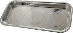 Eclipse - 14-3/16" Long x 6-1/4" Wide Magnetic Tray - Stainless Steel with Rubber-Coated Ferrite - Exact Tool & Supply