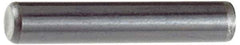 Holo-Krome - 1/2" Diam x 1" Pin Length 4000 Alloy Steel Oversized Dowel Pin - Black Luster Finish, C 47-58 & C 60 (Surface) Hardness, 1 Beveled & 1 Rounded End - Exact Tool & Supply