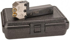Dorian Tool - 1 Inch Wide x 6-3/4 Inch Long Shank, Cut Knurler - 2 Knurls Required, Includes Knurl Wheels, Straight Knurl Pattern, Series SW - Exact Tool & Supply
