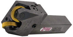 Dorian Tool - 1-1/4 Inch Wide x 7-3/8 Inch Long Shank, Cut Knurler - 2 Knurls Required, Includes Knurl Wheels, Straight Knurl Pattern, Series M - Exact Tool & Supply