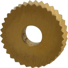 Dorian Tool - 1" Diam, 90° Tooth Angle, 12 TPI, Standard (Shape), Form Type Cobalt Left-Hand Diagonal Knurl Wheel - Exact Tool & Supply